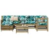 vidaXL Salon de jardin 7 pcs bois de pin impr&eacute;gn&eacute;