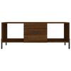 vidaXL Table basse ch&ecirc;ne marron 102x50x40 cm bois d'ing&eacute;nierie