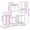 vidaXL Ensemble de meubles de salle de bain 4 pcs ch&ecirc;ne sonoma