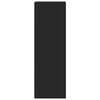 vidaXL Buffet noir 30x41x124 cm bois d'ingénierie