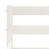vidaXL Cadre de lit sans matelas blanc bois de pin massif 160x200 cm