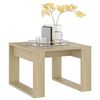 vidaXL Table d'appoint Ch&ecirc;ne sonoma 50x50x35 cm Bois d&rsquo;ing&eacute;nierie