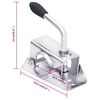 vidaXL Pinces de roue de jauge 2 pcs 13,5x6,5x14 cm Acier galvanis&eacute;