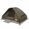 vidaXL Tente de camping &agrave; d&ocirc;me 4 personnes marron imperm&eacute;able