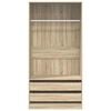 vidaXL Garde-robe Ch&ecirc;ne sonoma 100x50x200 cm Bois d'ing&eacute;nierie