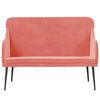 vidaXL Banc Rose 110x76x80 cm Velours