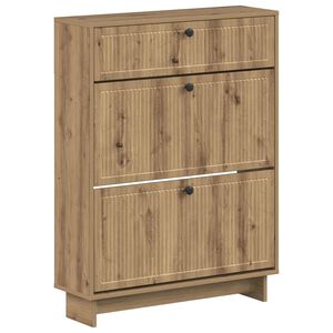 vidaXL Cabinet &agrave; chaussures EDE 78 x 24 x 103 cm Bois d'ing&eacute;nierie
