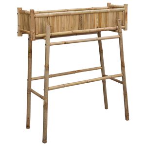 vidaXL Jardini&egrave;re avec support Naturel 100 x 38 x 114 cm Bambou