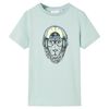 T-shirt &agrave; rayures pour enfants menthe clair 116