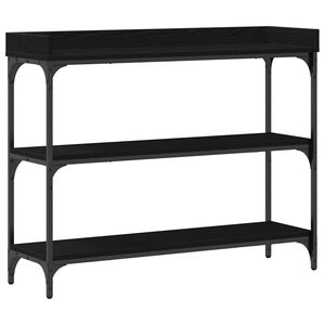 vidaXL Table Console Ch&ecirc;ne noir 100 x 30 x 80 cm