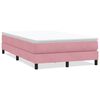vidaXL Sommier &agrave; lattes de lit sans matelas rose 120x210 cm velours