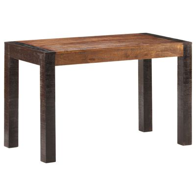 vidaXL Table à dîner 120x60x76 cm Bois de manguier solide brut