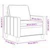 vidaXL Fauteuil Taupe 60 cm Tissu