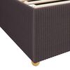 vidaXL Cadre de lit avec matelas Marron fonc&eacute; 160 x 200 cm tissu