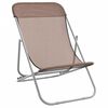 vidaXL Chaises plage pliantes lot de 2 textilène acier enduit poudre