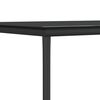 vidaXL Ensemble &agrave; manger de jardin 3 pcs r&eacute;sine tress&eacute;e acier