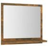 vidaXL Miroir de bain Ch&ecirc;ne fum&eacute; 40x10,5x37 cm Bois d'ing&eacute;nierie