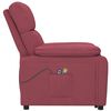 vidaXL Fauteuil de massage Rouge bordeaux Tissu