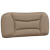 vidaXL Coussin de t&ecirc;te de lit Hvar cappuccino 80 cm similicuir