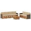 vidaXL Ensembles de canap&eacute;s 8 pc Bois d'Acacia Massif