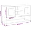 vidaXL Meuble TV noir 100,5x39x60,5 cm acier