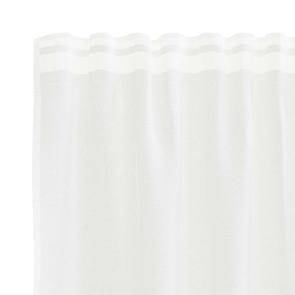 vidaXL Rideau en Dentelle Blanc 200 x 120 cm Polyester