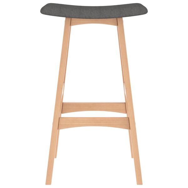 vidaXL Tabourets de bar lot de 2 gris fonc&eacute; tissu