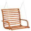 vidaXL Balancelle Bois courb&eacute; avec finition en teck 126x63x92 cm