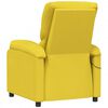 vidaXL Fauteuil de massage Jaune clair Tissu