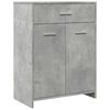 vidaXL Armoire de salle de bain Gris b&eacute;ton 60x33x80 cm Agglom&eacute;r&eacute;