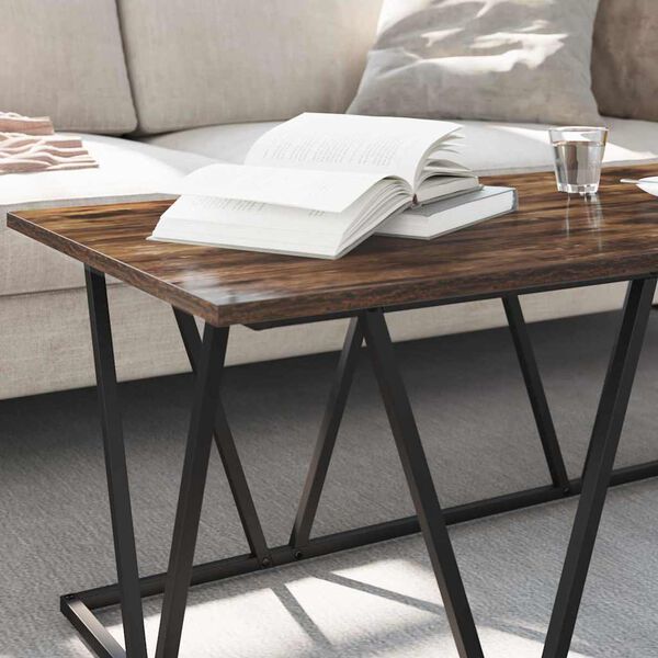 vidaXL Table basse Ch&ecirc;ne fum&eacute; 100 x 50 x 40 cm