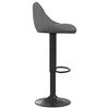 vidaXL Tabourets de bar lot de 2 gris foncé velours