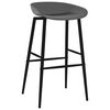 vidaXL Ensemble de bar 7 pcs Noir et gris