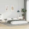 vidaXL Cadre de lit Blanc 140 x 210 cm Pin massif