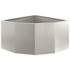 vidaXL Jardini&egrave;re d'Angle Argent 60 x 60 x 35 cm Acier inoxydable