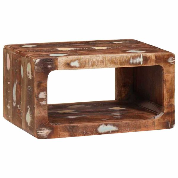 vidaXL Table de chevet Marron 45 x 30 x 24 cm Bois Recycl&eacute; Solide