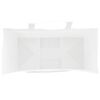 vidaXL Sacs en papier 50 pcs avec poign&eacute;es blanc 18x8x22 cm