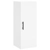 vidaXL Buffet haut Blanc 34,5x34x180 cm Bois d'ing&eacute;nierie