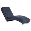 vidaXL Chaise longue de longue Gris Similicuir daim