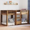 vidaXL Lit Superpos&eacute; pour Enfants Bois ancien 90 x 200 cm