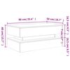 vidaXL Table basse avec lumi&egrave;res LED gris b&eacute;ton 90x50x40 cm