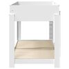 vidaXL Lit Superpos&eacute; pour Enfants Blanc 100 x 190 cm Bois d'ing&eacute;nierie