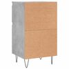 vidaXL Buffets 2 pcs gris b&eacute;ton 40x35x70 cm bois d'ing&eacute;nierie