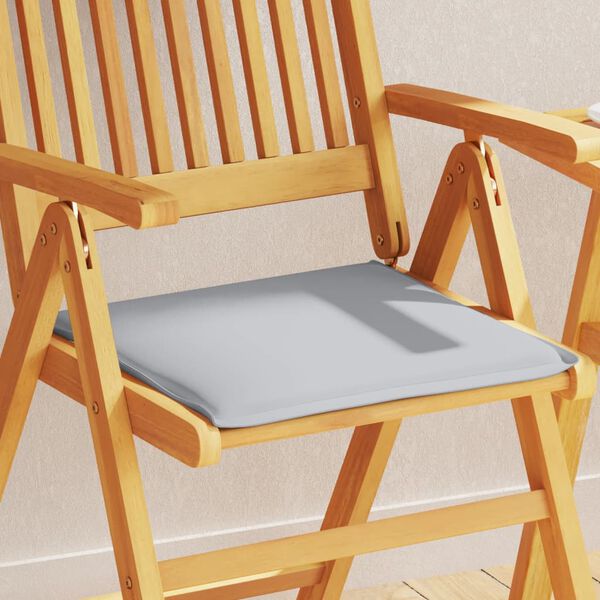 vidaXL Coussins de si&egrave;ge de jardin lot de 6 gris clair 45x45x2cm carr&eacute;