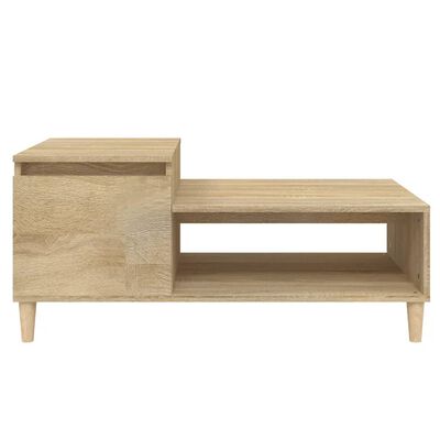 vidaXL Table basse Chêne sonoma 100x50x45 cm Bois d'ingénierie