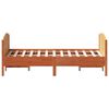 vidaXL Cadre de lit sans matelas cire marron 140x200cm bois pin massif