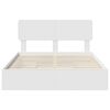 vidaXL Lit de Rangement Blanc 160 x 200 cm Bois d'ing&eacute;nierie