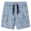 Short pour enfants avec cordon de serrage bleu foncé 104