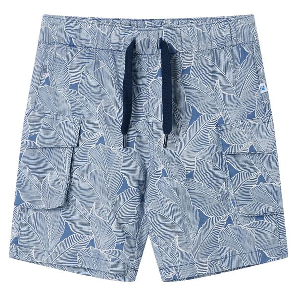 Short pour enfants avec cordon de serrage bleu foncé 104