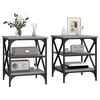 vidaXL Tables d'appoint 2 pcs Sonoma gris 40x42x50 cm Bois ing&eacute;nierie